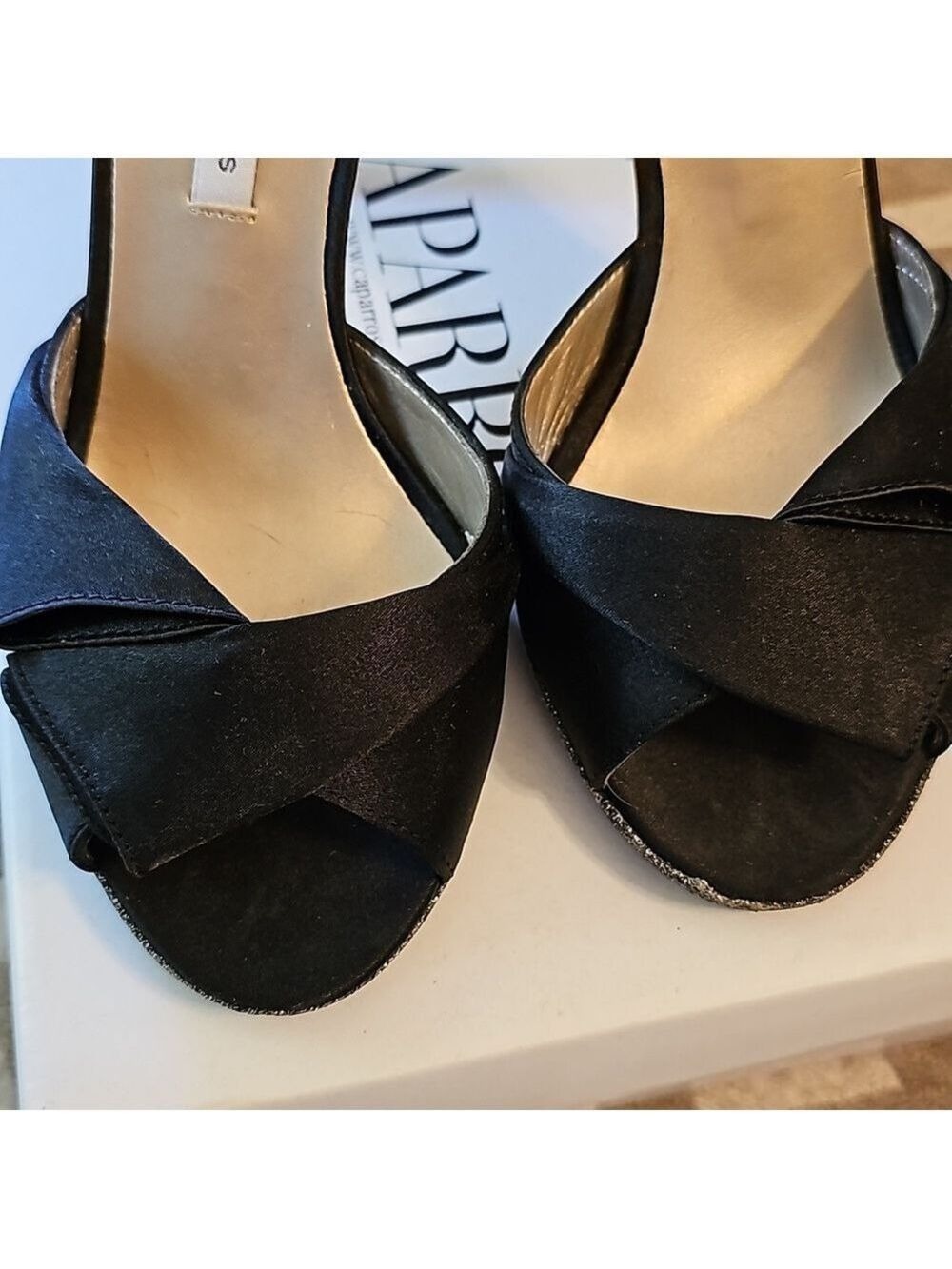 Caparros Satin Platform Peep Toe Heel - Picture 2 of 12